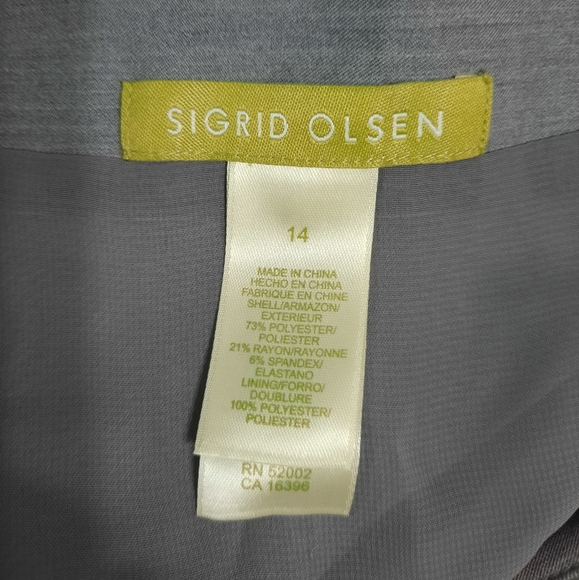 Sigrid Olsen Embroidered Gray Skirt - Picture 9 of 9